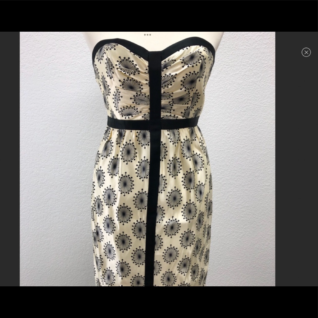 Milly Of New York Silk Strapless Dress